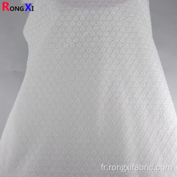 Tissu en filet de coton biologique en plastique